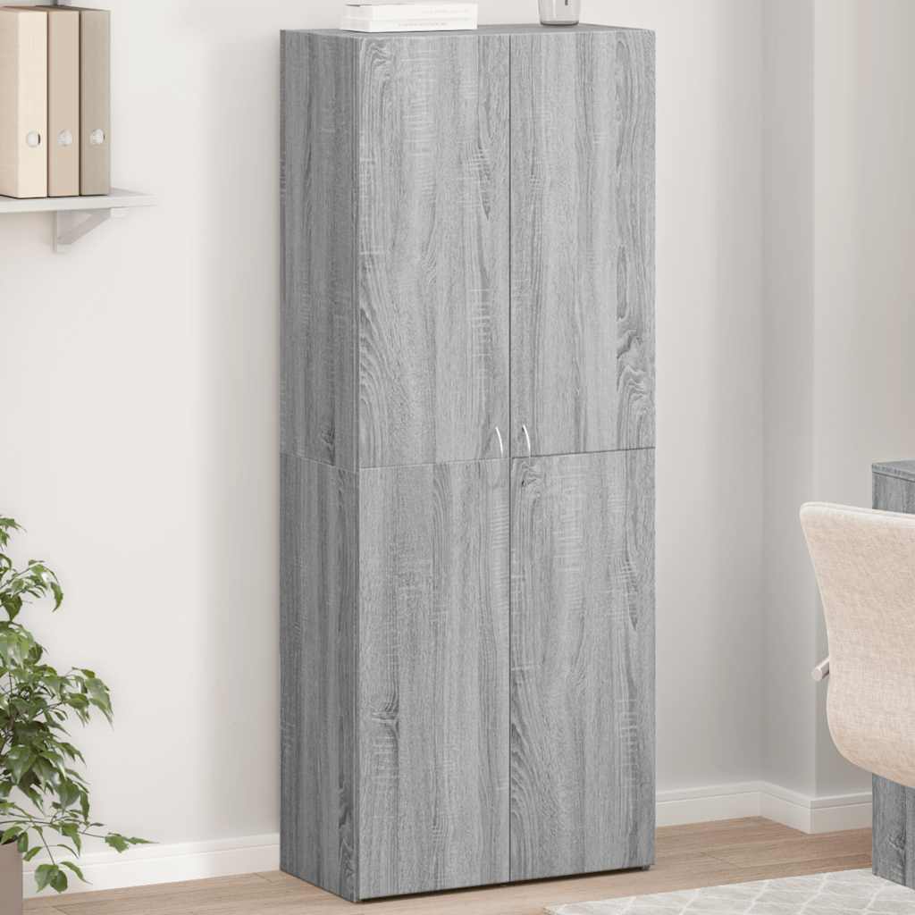 Armoire de classement sonoma gris 60x32x153cm bois d'ingénierie - XIOS