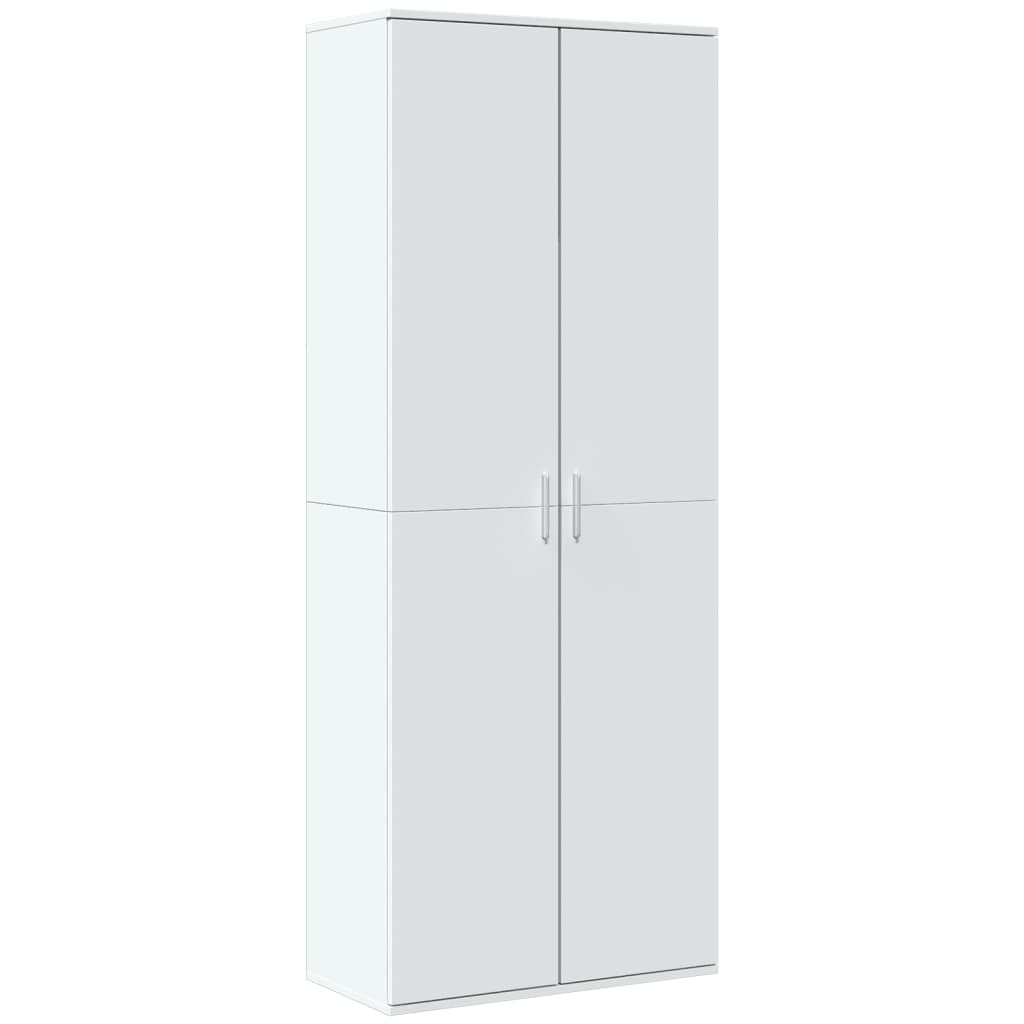 Buffet haut blanc 70x35x180 cm bois d'ingénierie - XIOS