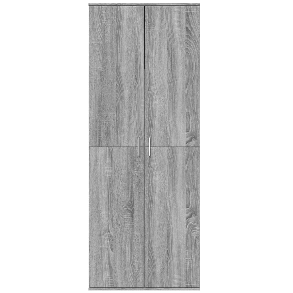 Buffet haut sonoma gris 70x35x180 cm bois d'ingénierie - XIOS