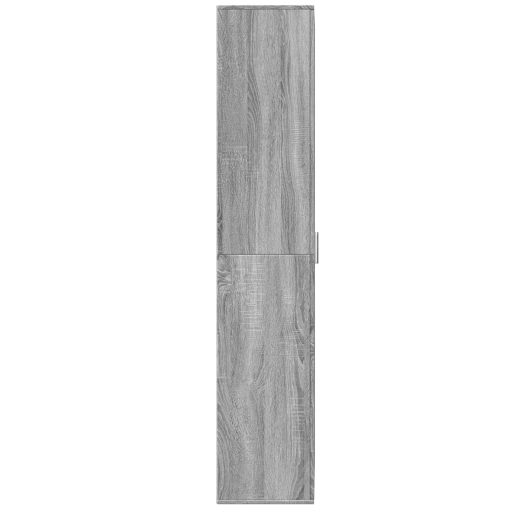 Buffet haut sonoma gris 70x35x180 cm bois d'ingénierie - XIOS