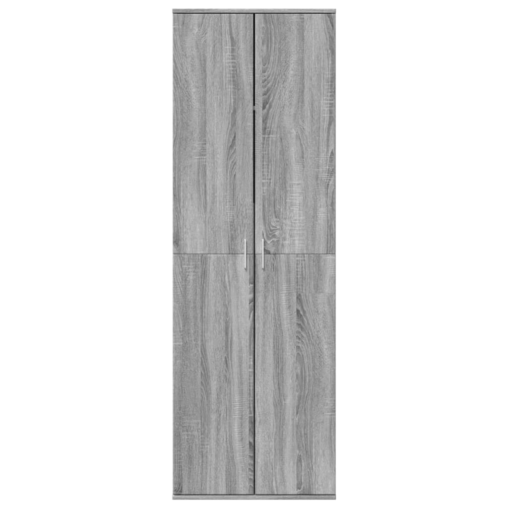 Buffet haut sonoma gris 60x35x180 cm bois d'ingénierie - XIOS