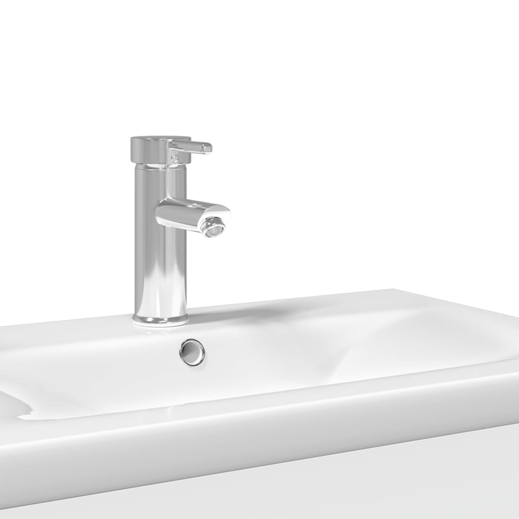 Armoire lavabo de salle de bain avec bassin intégré blanc - XIOS