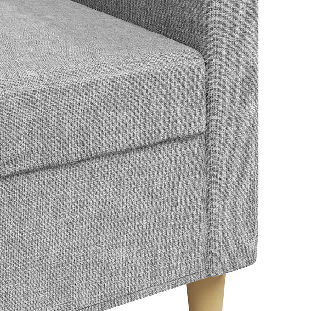 Canapé à 3 places Gris clair 210 cm Tissu - XIOS