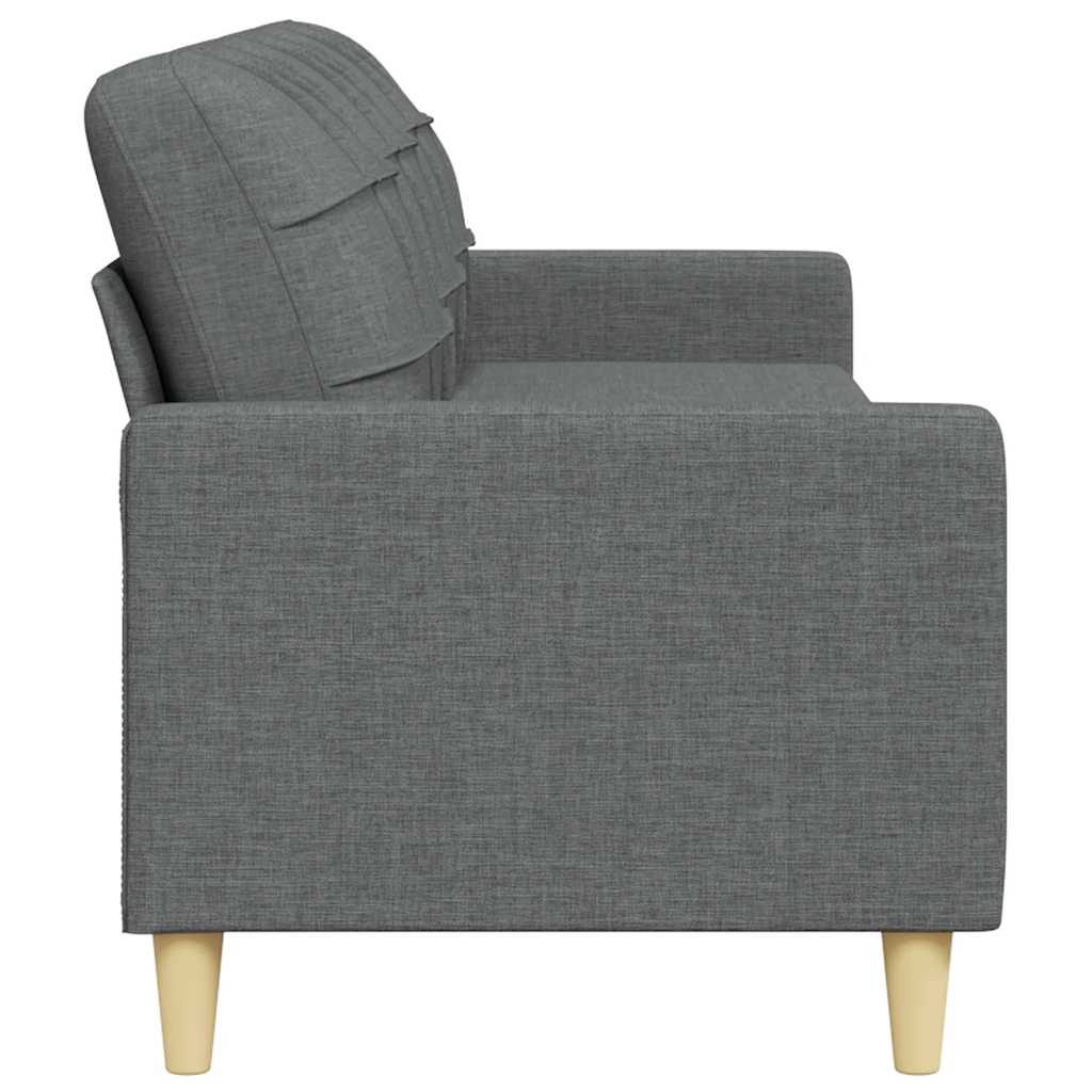 Canapé à 3 places Gris foncé 210 cm Tissu - XIOS