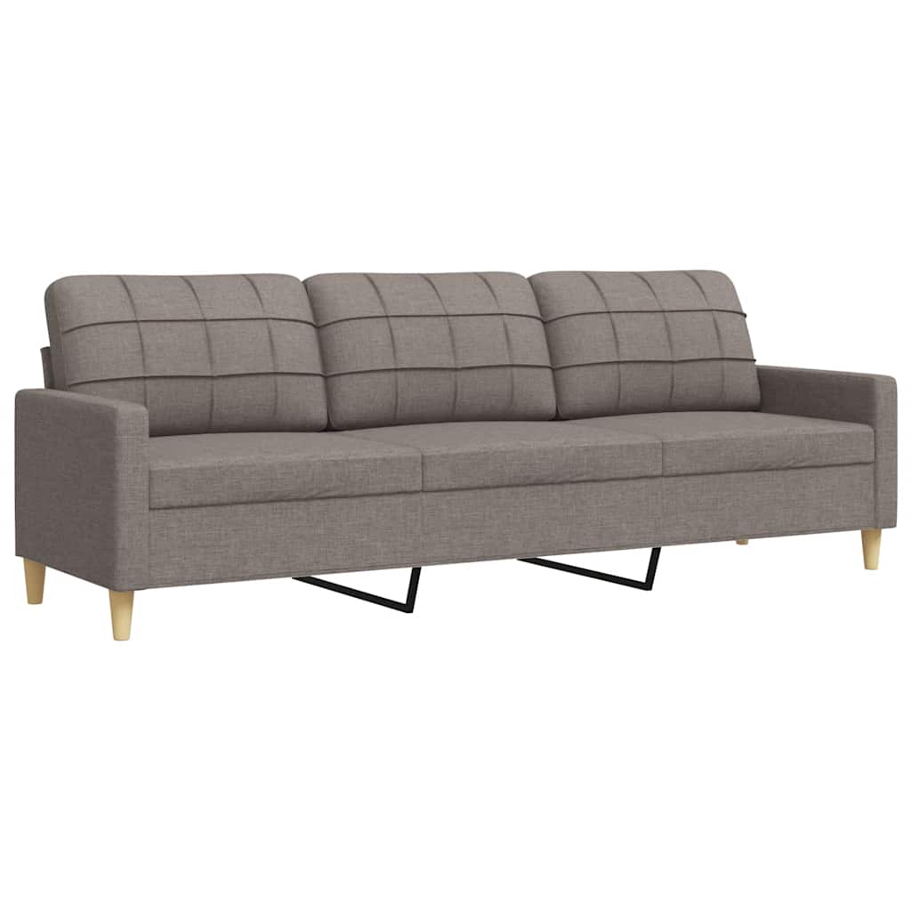 Canapé à 3 places Taupe 210 cm Tissu - XIOS