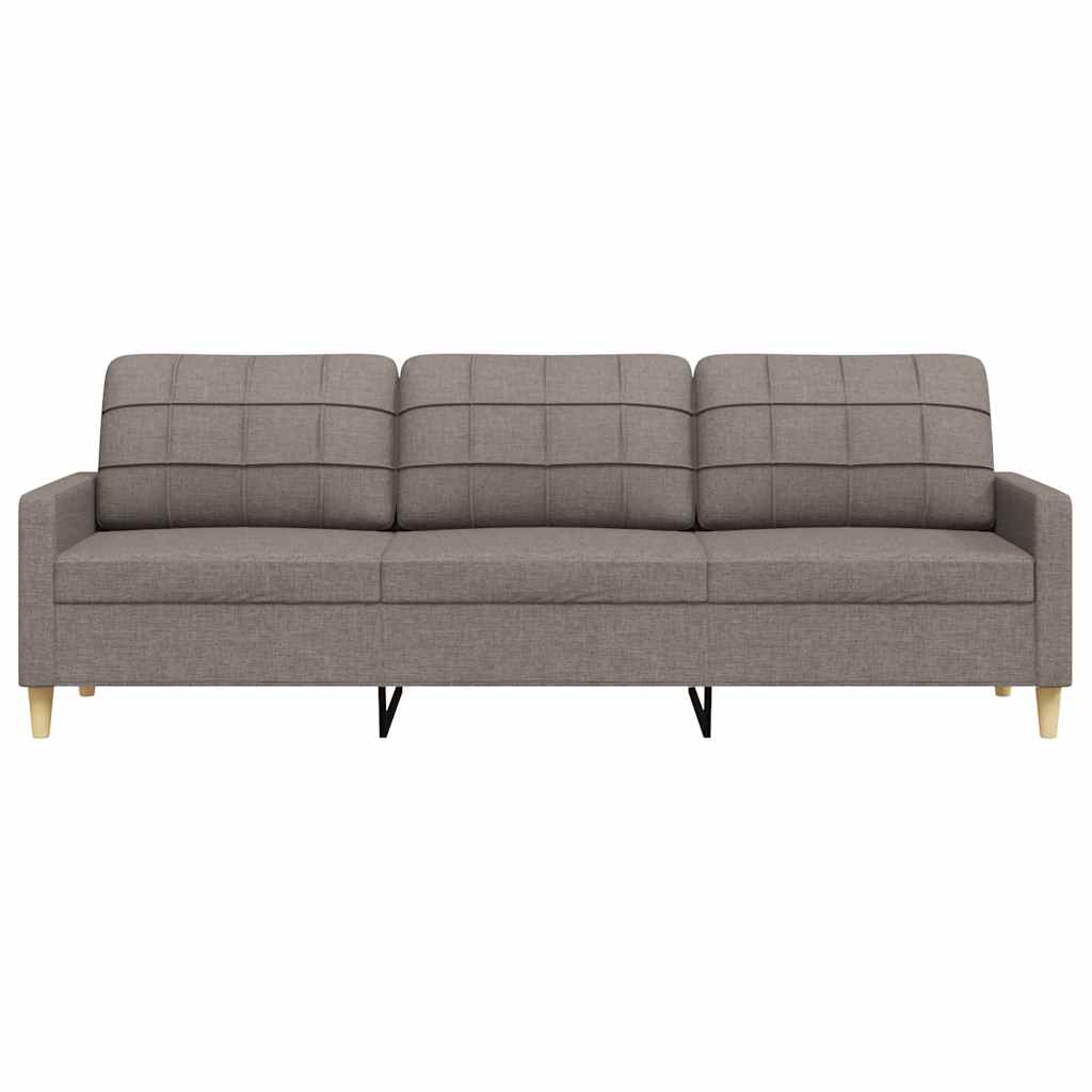 Canapé à 3 places Taupe 210 cm Tissu - XIOS