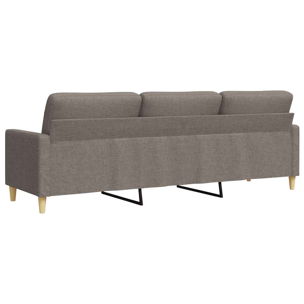 Canapé à 3 places Taupe 210 cm Tissu - XIOS