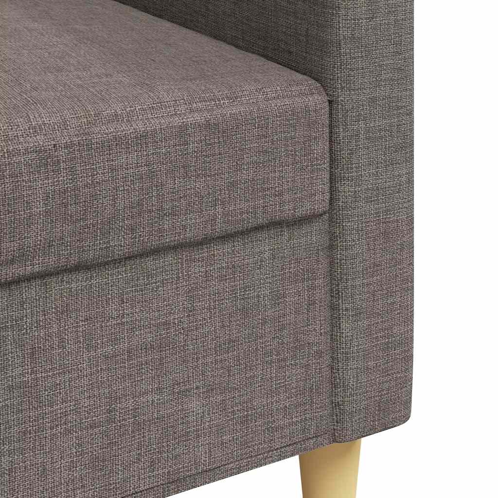 Canapé à 3 places Taupe 210 cm Tissu - XIOS
