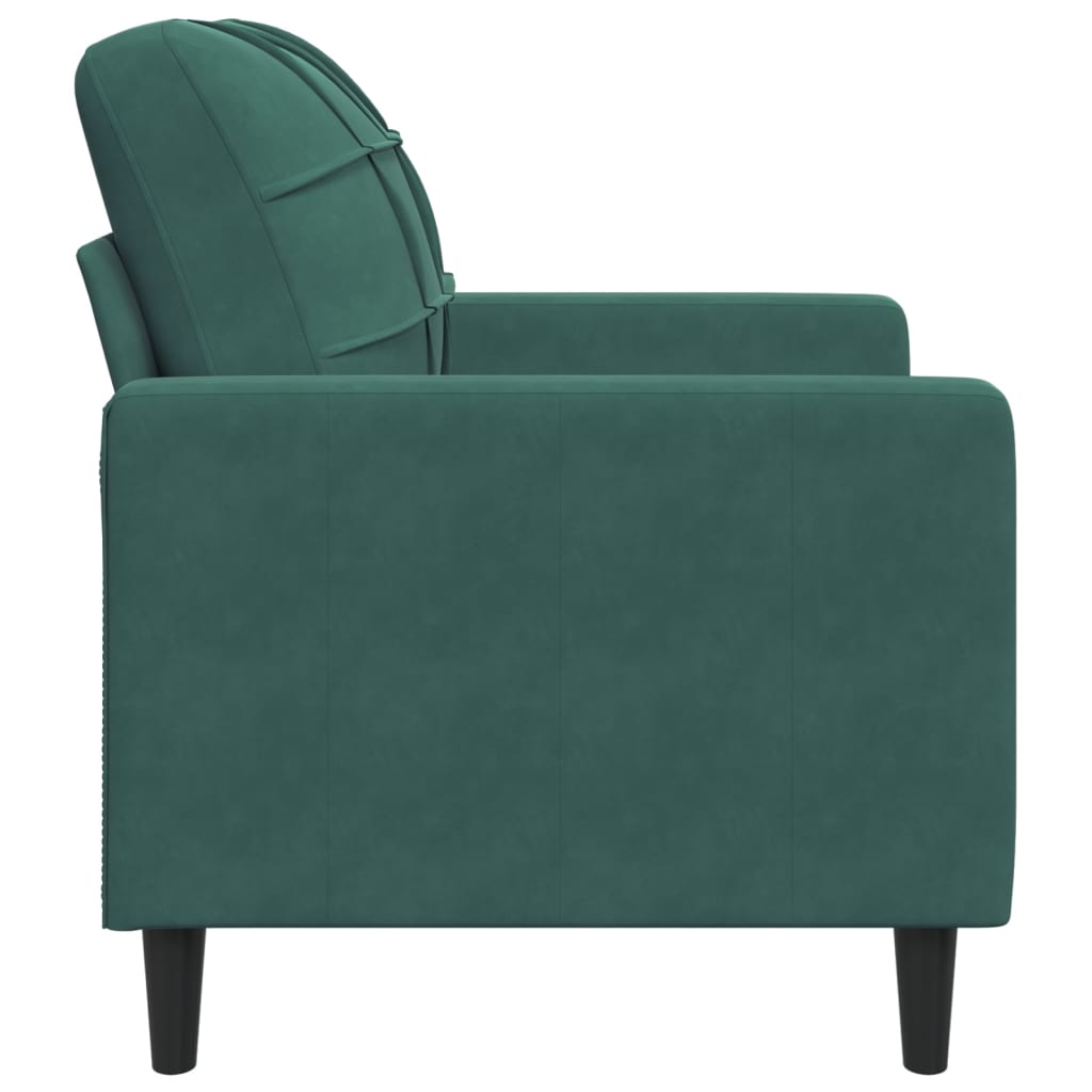 Fauteuil Vert foncé 60 cm Velours - XIOS