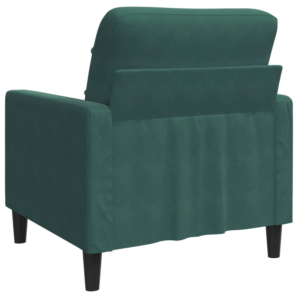 Fauteuil Vert foncé 60 cm Velours - XIOS