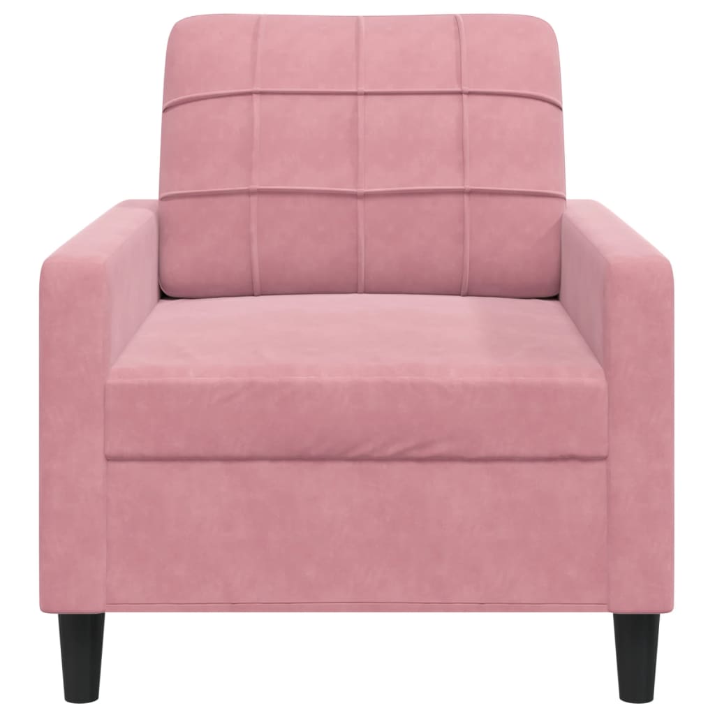 Fauteuil Rose 60 cm Velours - XIOS