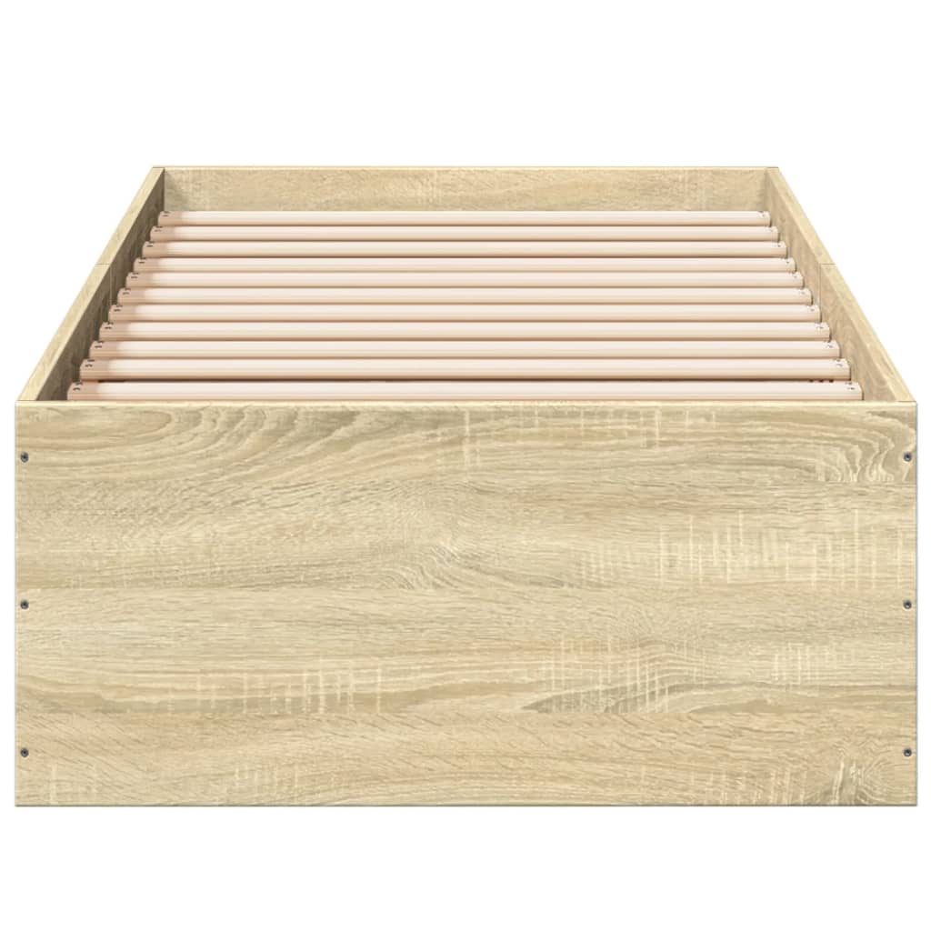 Cadre de lit sans matelas chêne sonoma 75x190 cm - XIOS