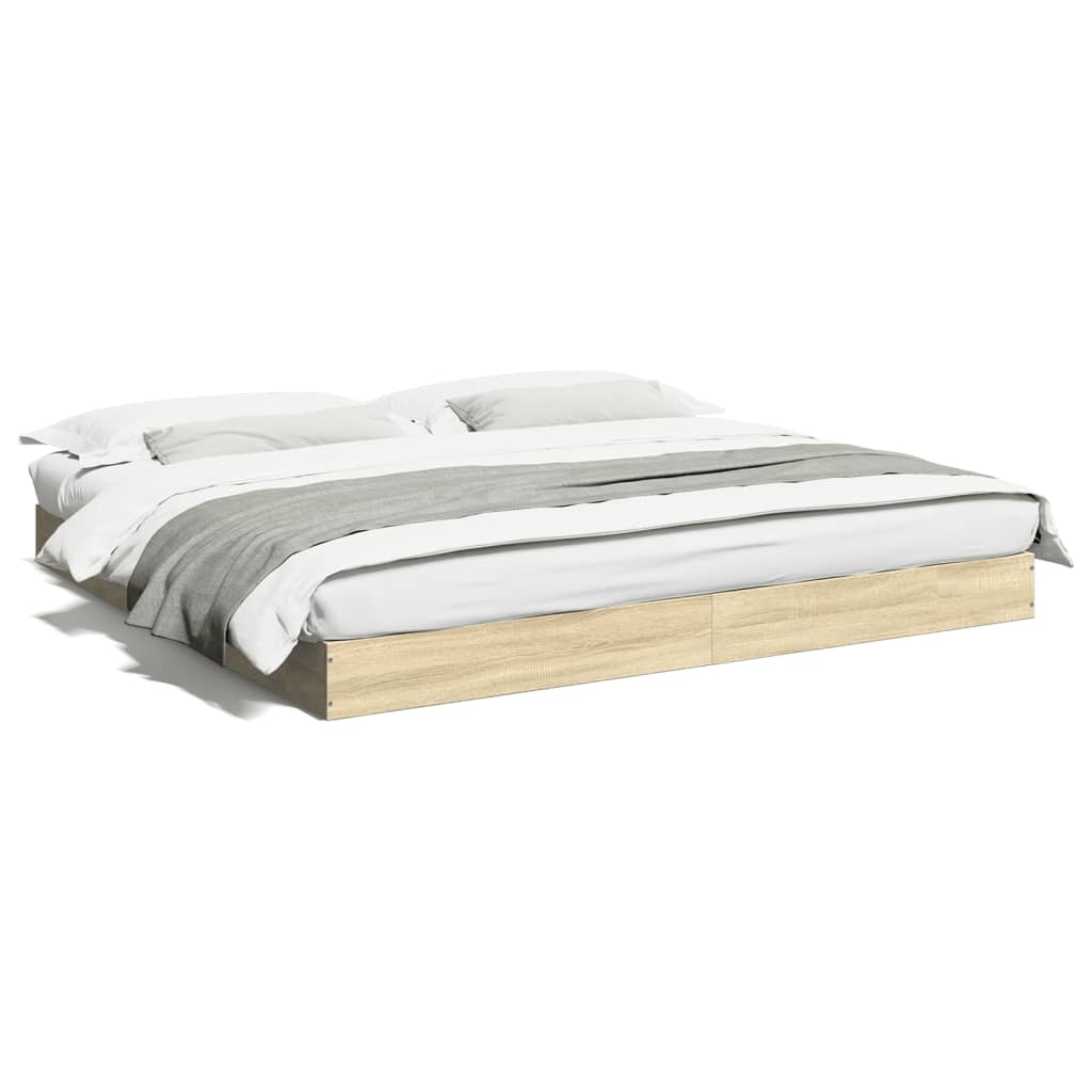 Cadre de lit sans matelas chêne sonoma 180x200 cm - XIOS
