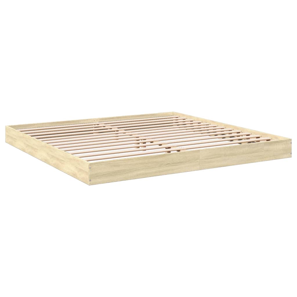 Cadre de lit sans matelas chêne sonoma 180x200 cm - XIOS