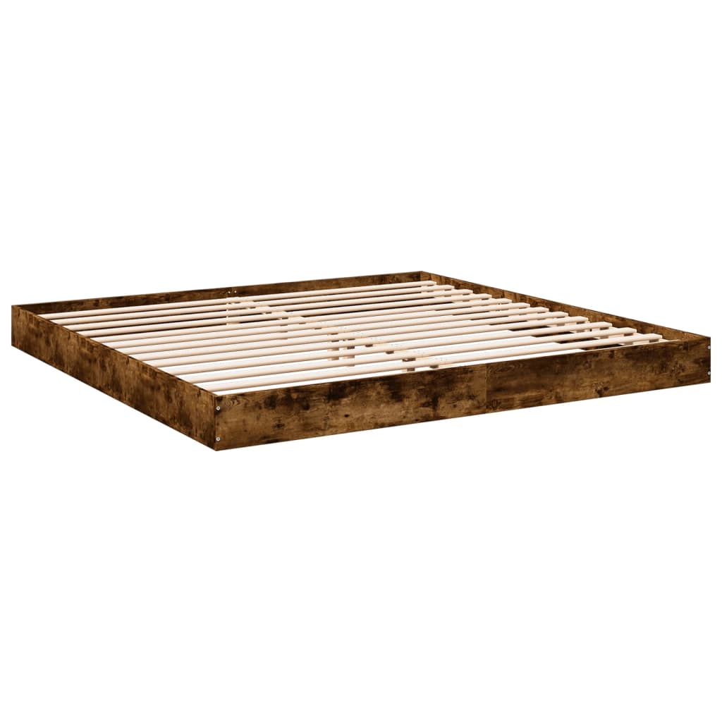 Cadre de lit sans matelas chêne fumé 180x200 cm - XIOS