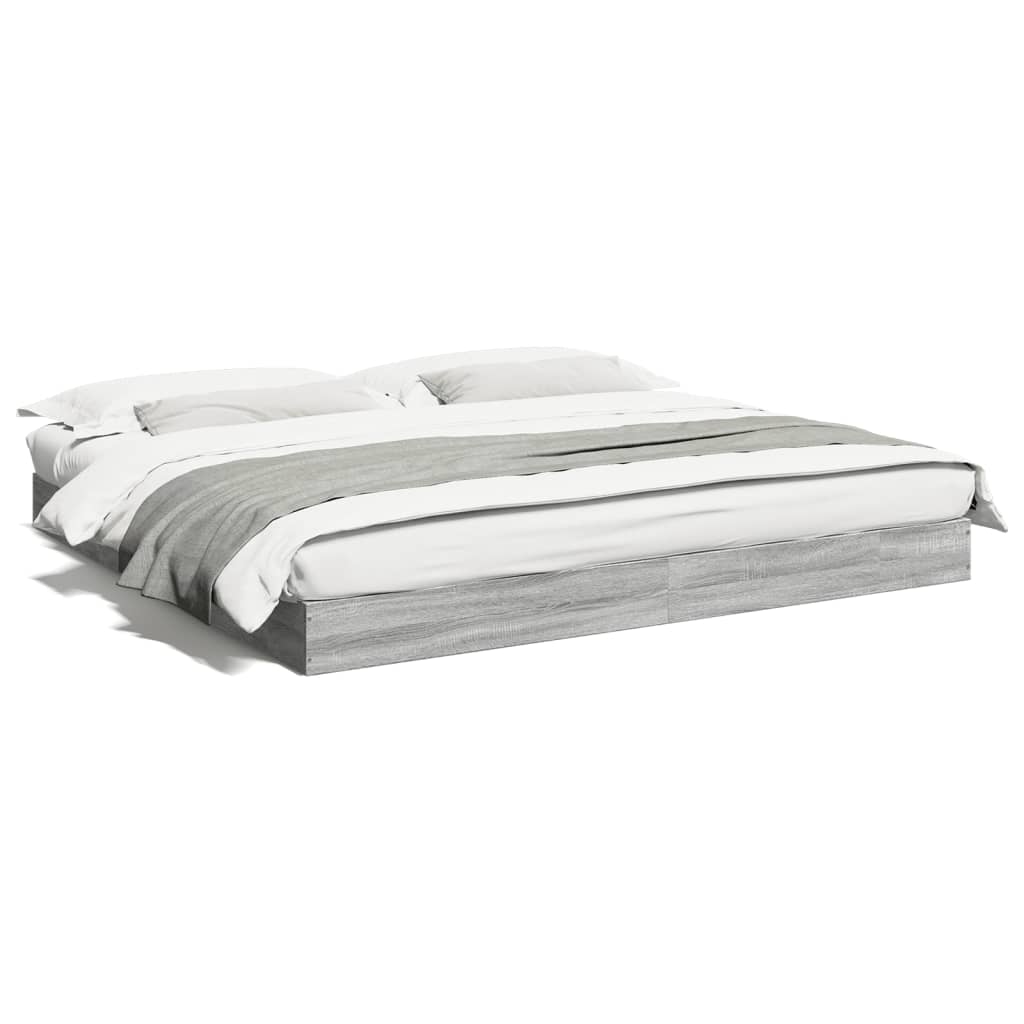 Cadre de lit sans matelas sonoma gris 180x200 cm - XIOS