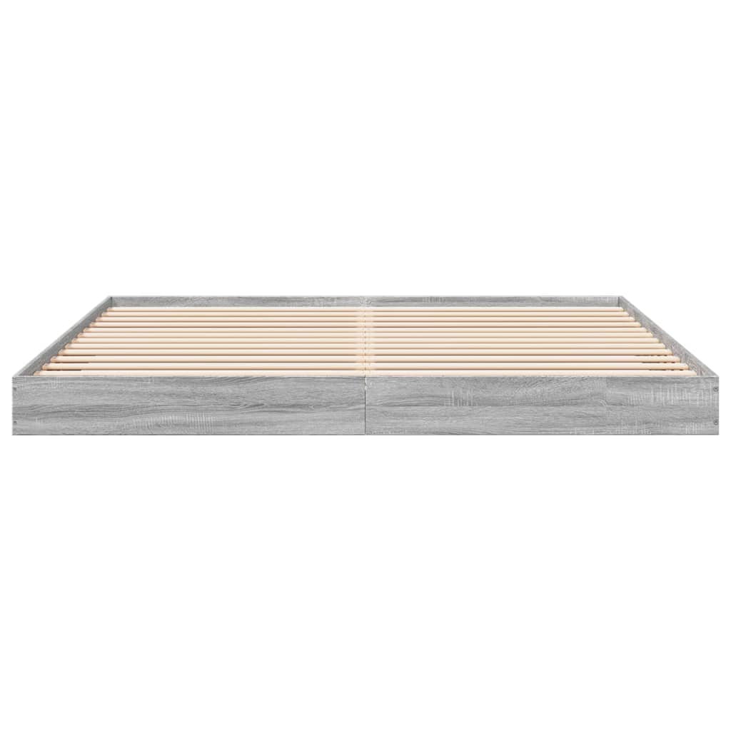 Cadre de lit sans matelas sonoma gris 180x200 cm - XIOS