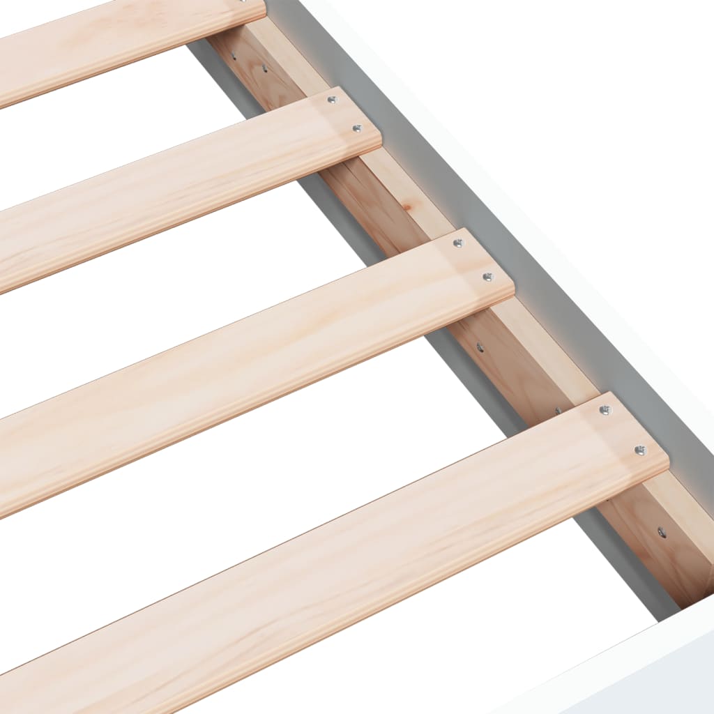 Cadre de lit sans matelas blanc 160x200 cm bois d'ingénierie - XIOS