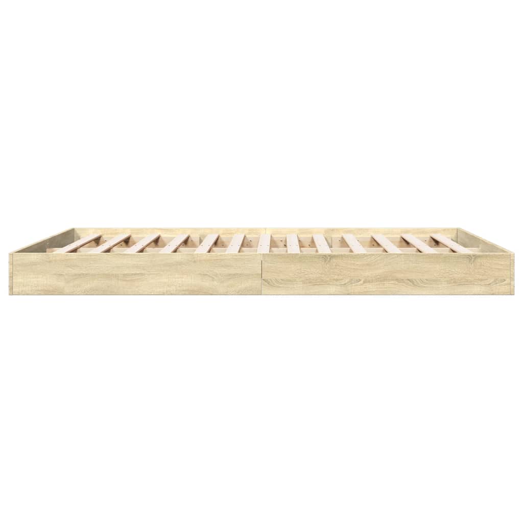 Cadre de lit sans matelas chêne sonoma 160x200 cm - XIOS