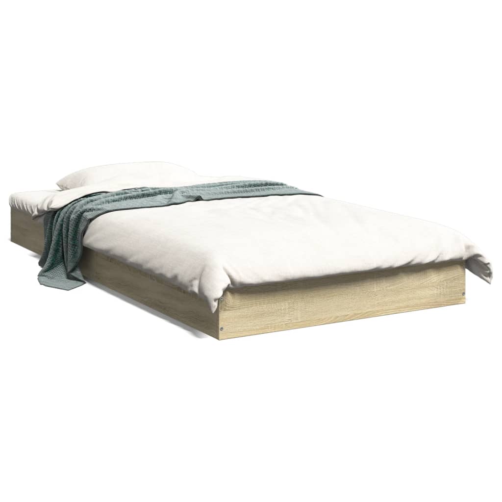 Cadre de lit sans matelas chêne sonoma 100x200 cm - XIOS