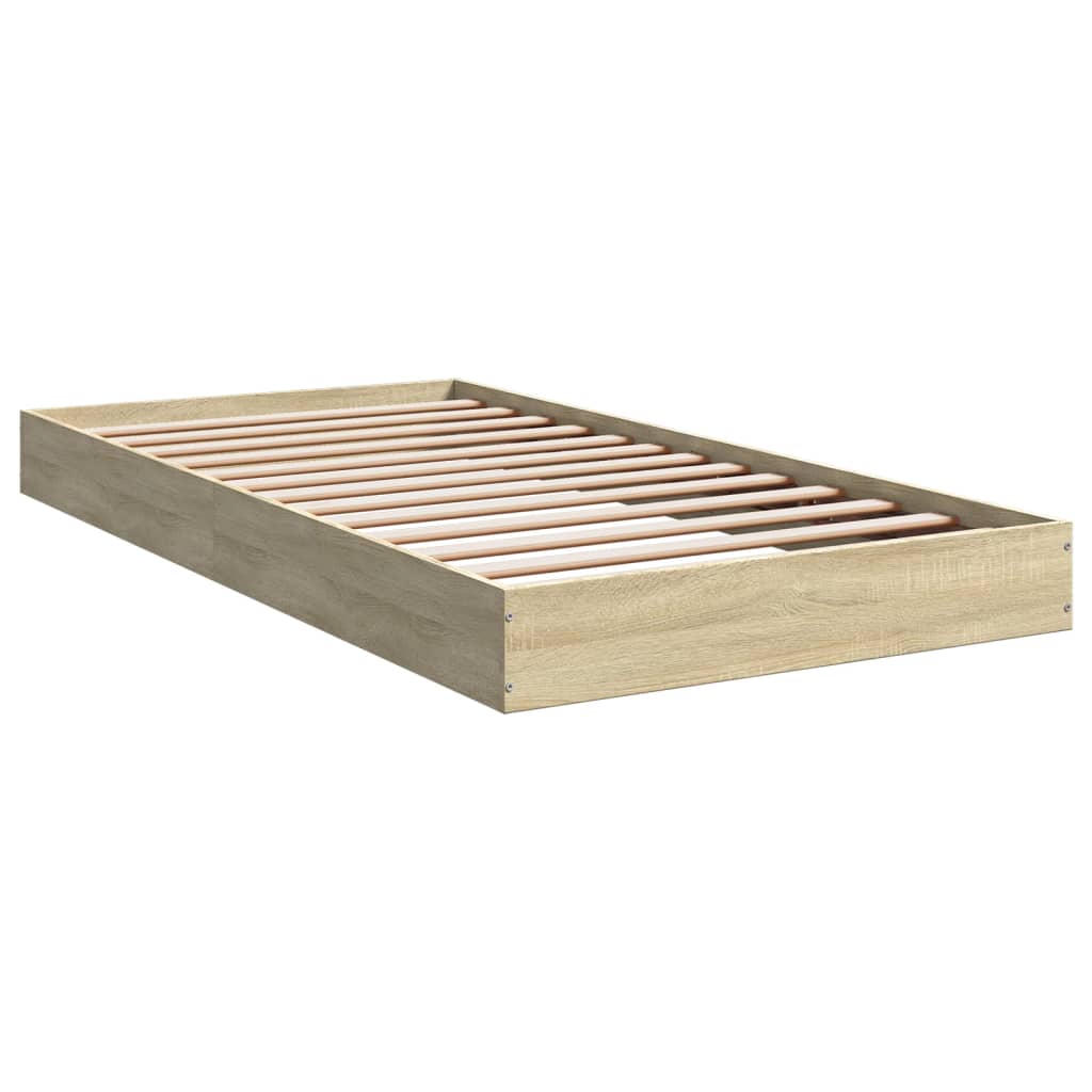 Cadre de lit sans matelas chêne sonoma 100x200 cm - XIOS
