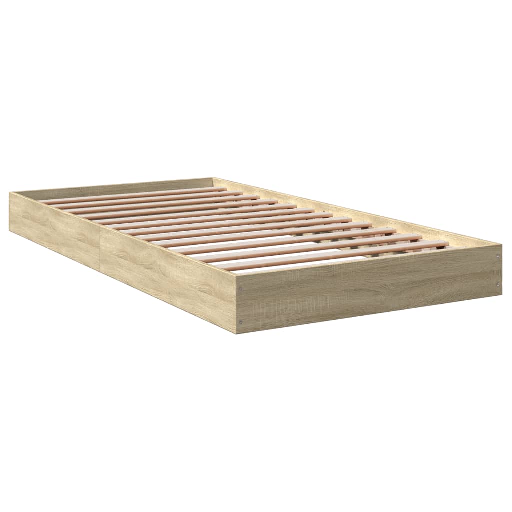 Cadre de lit sans matelas chêne sonoma 100x200 cm - XIOS