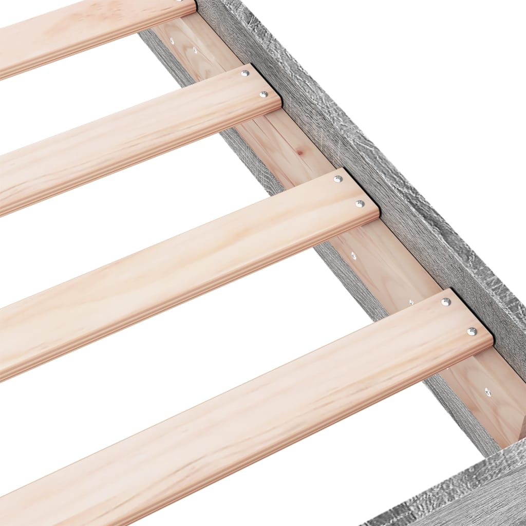 Cadre de lit sans matelas sonoma gris 100x200 cm - XIOS