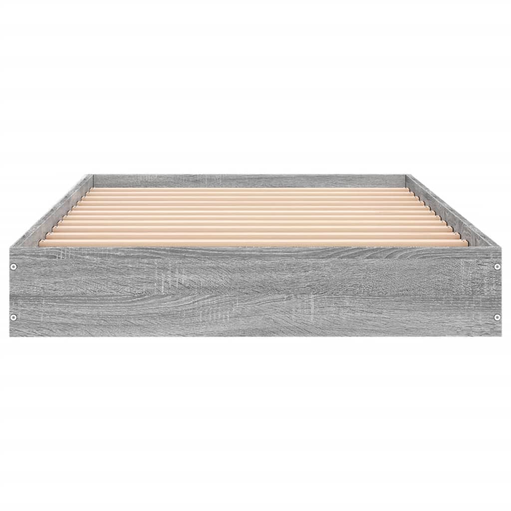 Cadre de lit sans matelas sonoma gris 75x190 cm - XIOS