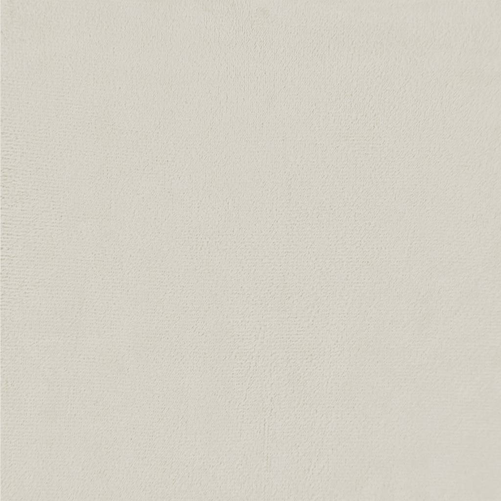 Canapé 2 places avec oreillers décoratifs crème 120 cm velours - XIOS
