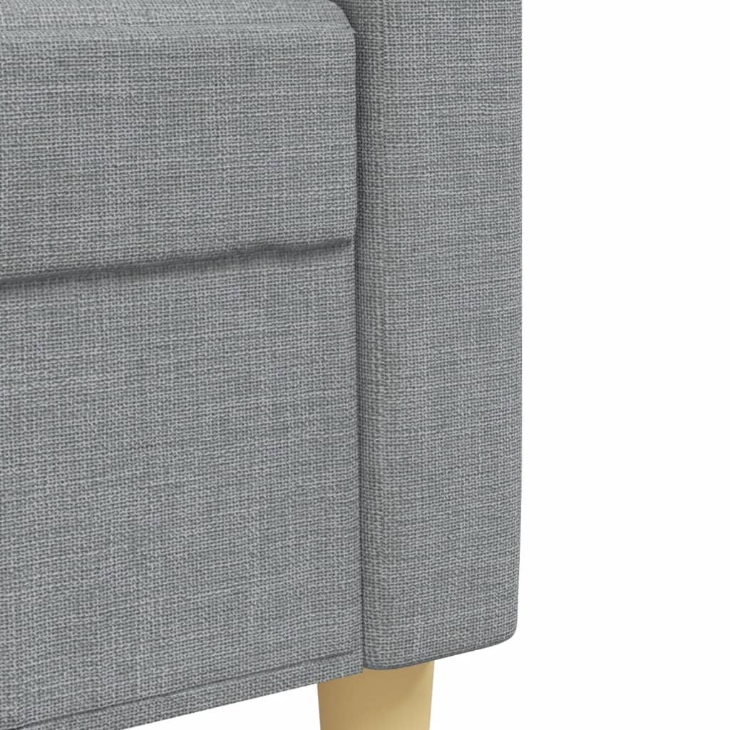 Ensemble de canapés 3 pcs gris clair tissu - XIOS