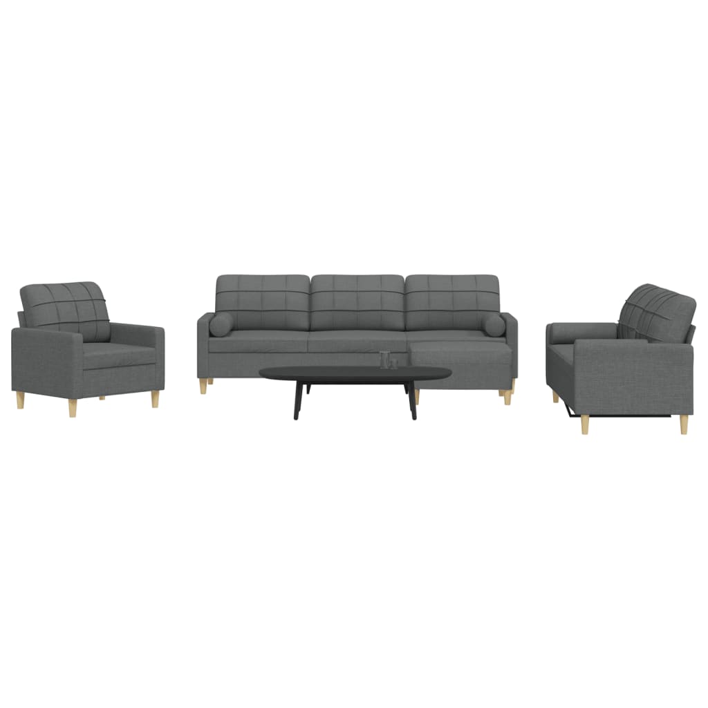 Ensemble de canapés 4 pcs repose-pied et coussins décoratifs - XIOS