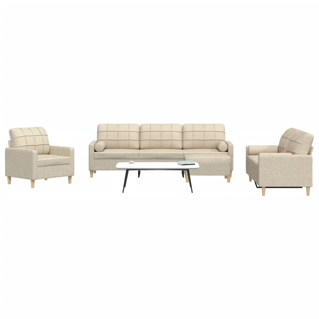 Ensemble de canapés 4 pcs repose-pied et coussins décoratifs - XIOS