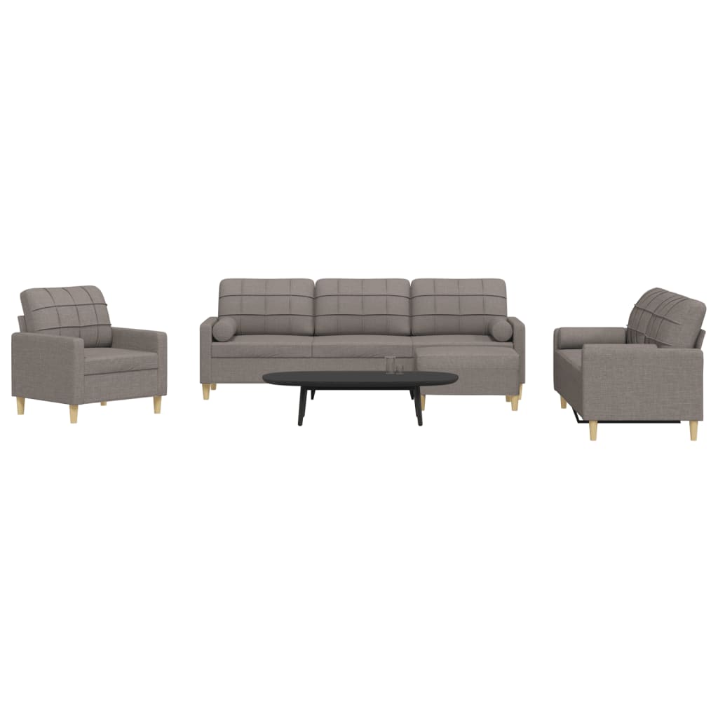 Ensemble de canapés 4 pcs repose-pied et coussins décoratifs - XIOS