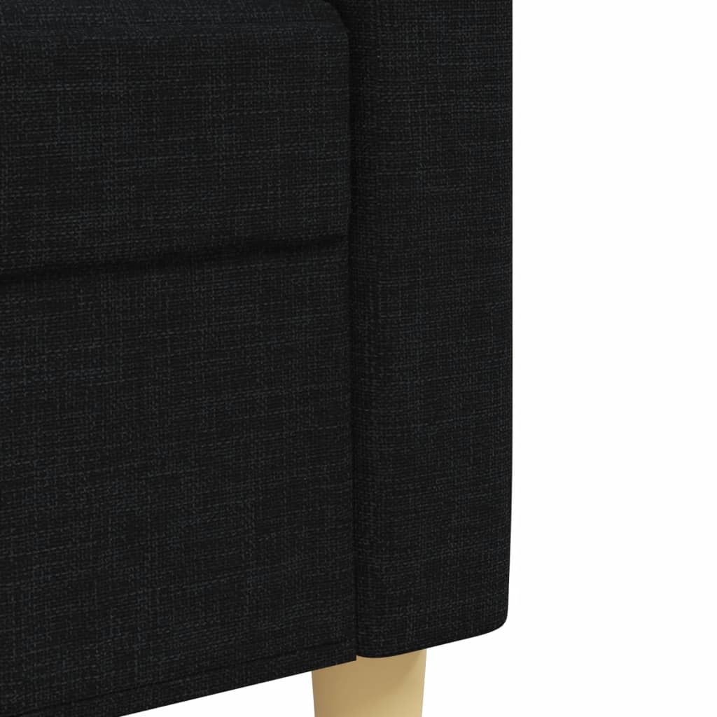 Ensemble de canapés 2 pcs noir tissu - XIOS