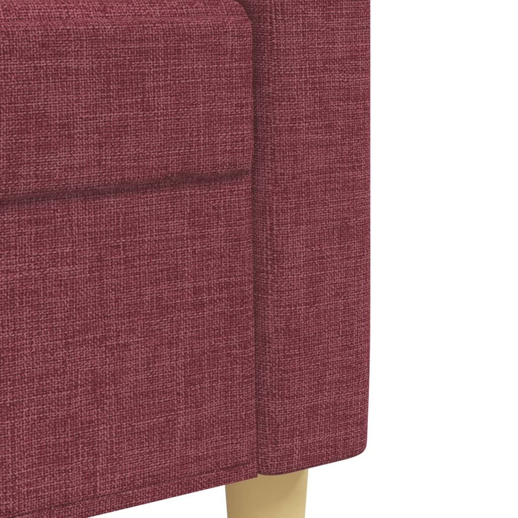 Ensemble de canapés 2 pcs rouge bordeaux tissu - XIOS