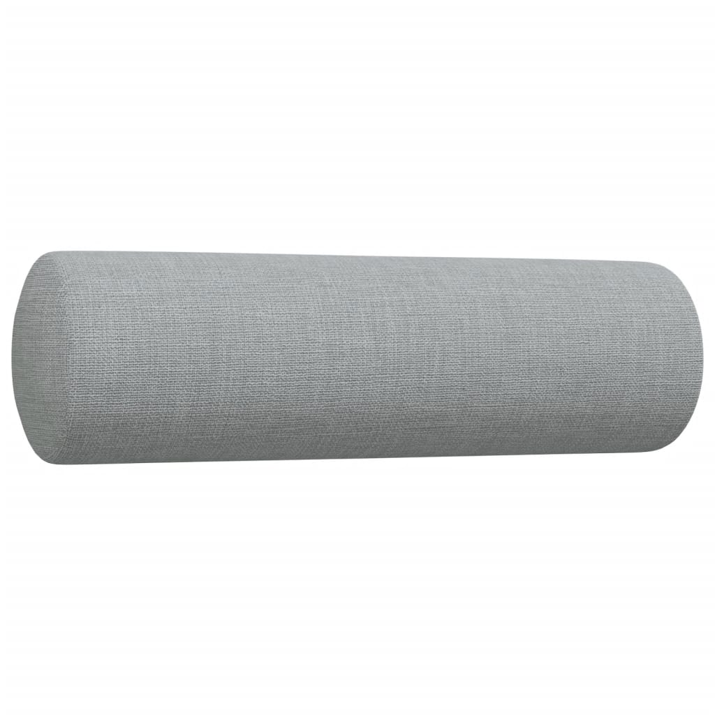 Ensemble de canapés 2 pcs coussins décoratifs gris clair tissu - XIOS