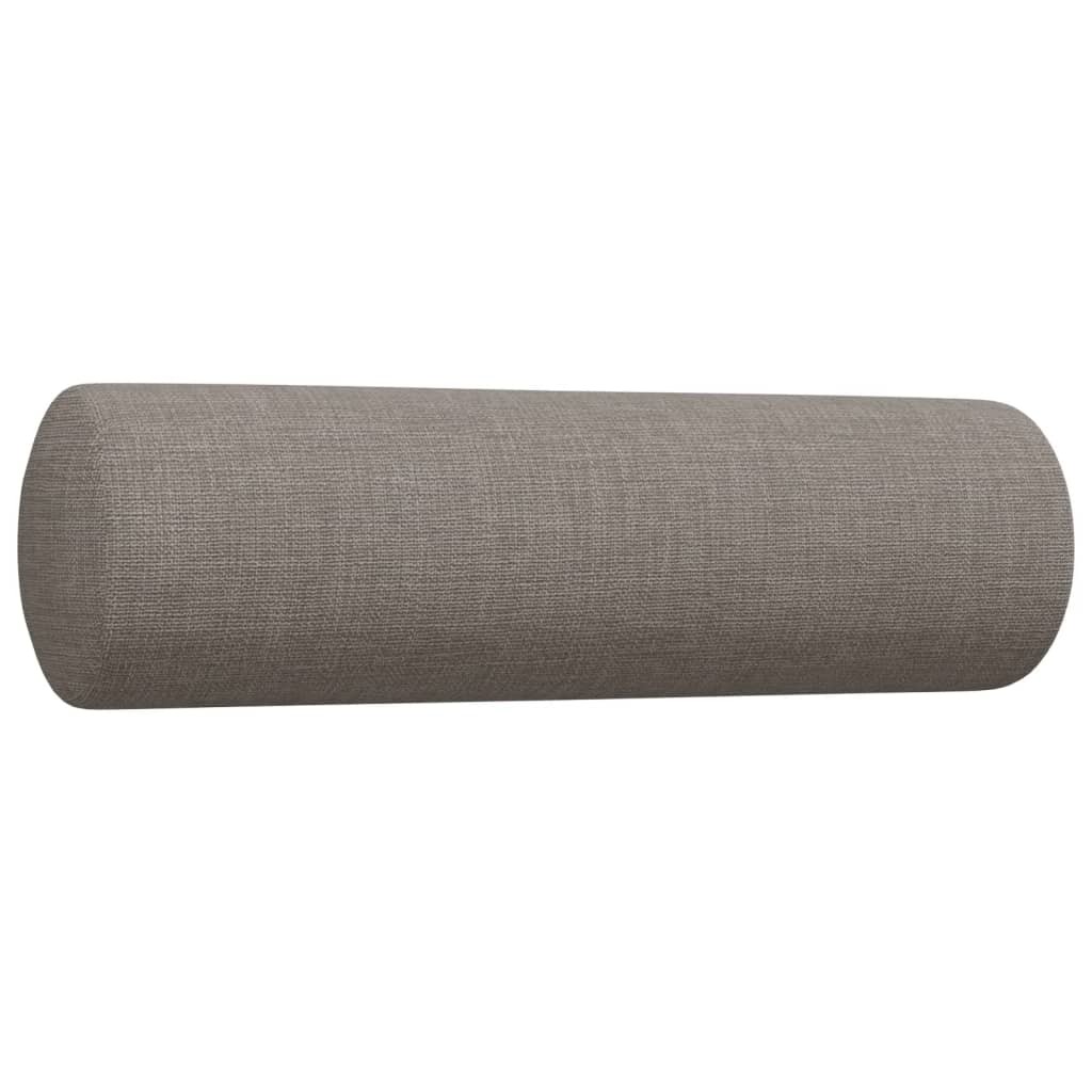 Ensemble de canapés 2 pcs avec coussins décoratifs taupe tissu - XIOS