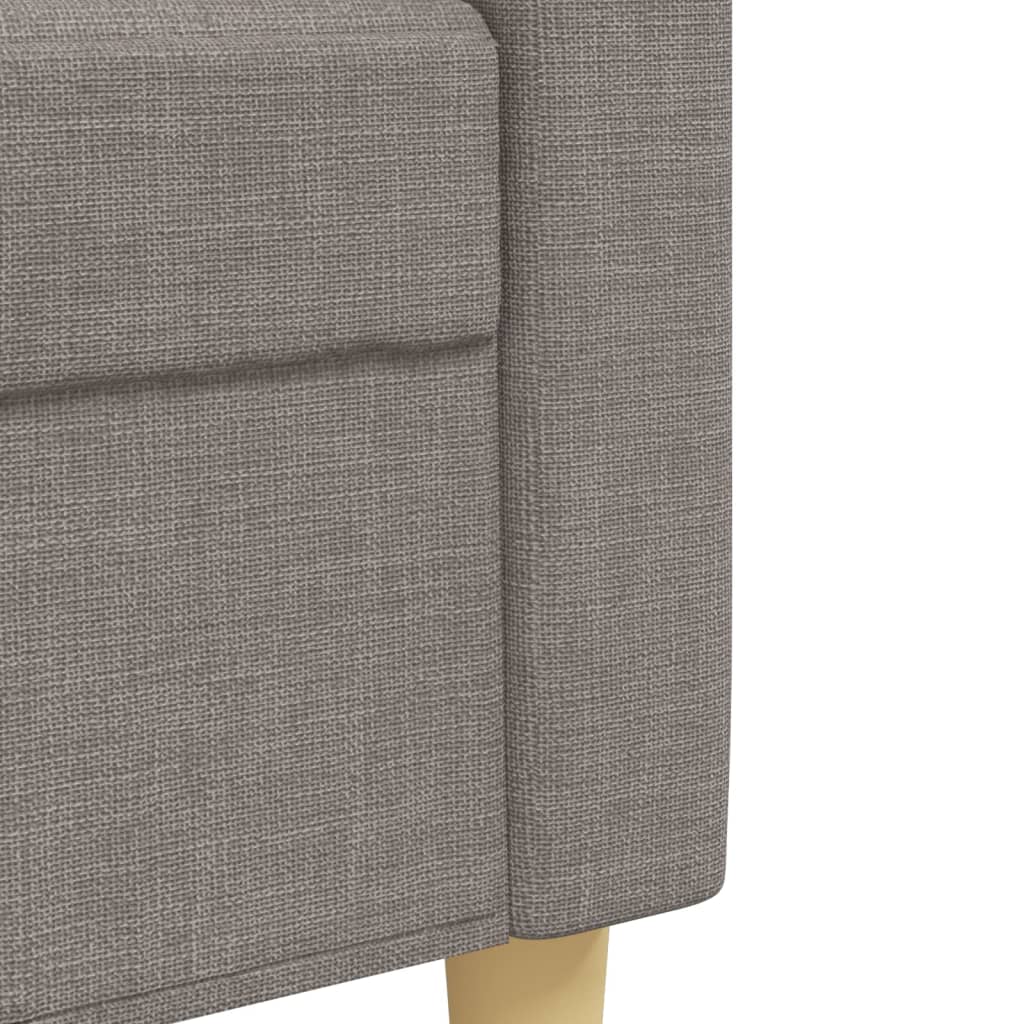 Ensemble de canapés 2 pcs avec coussins décoratifs taupe tissu - XIOS