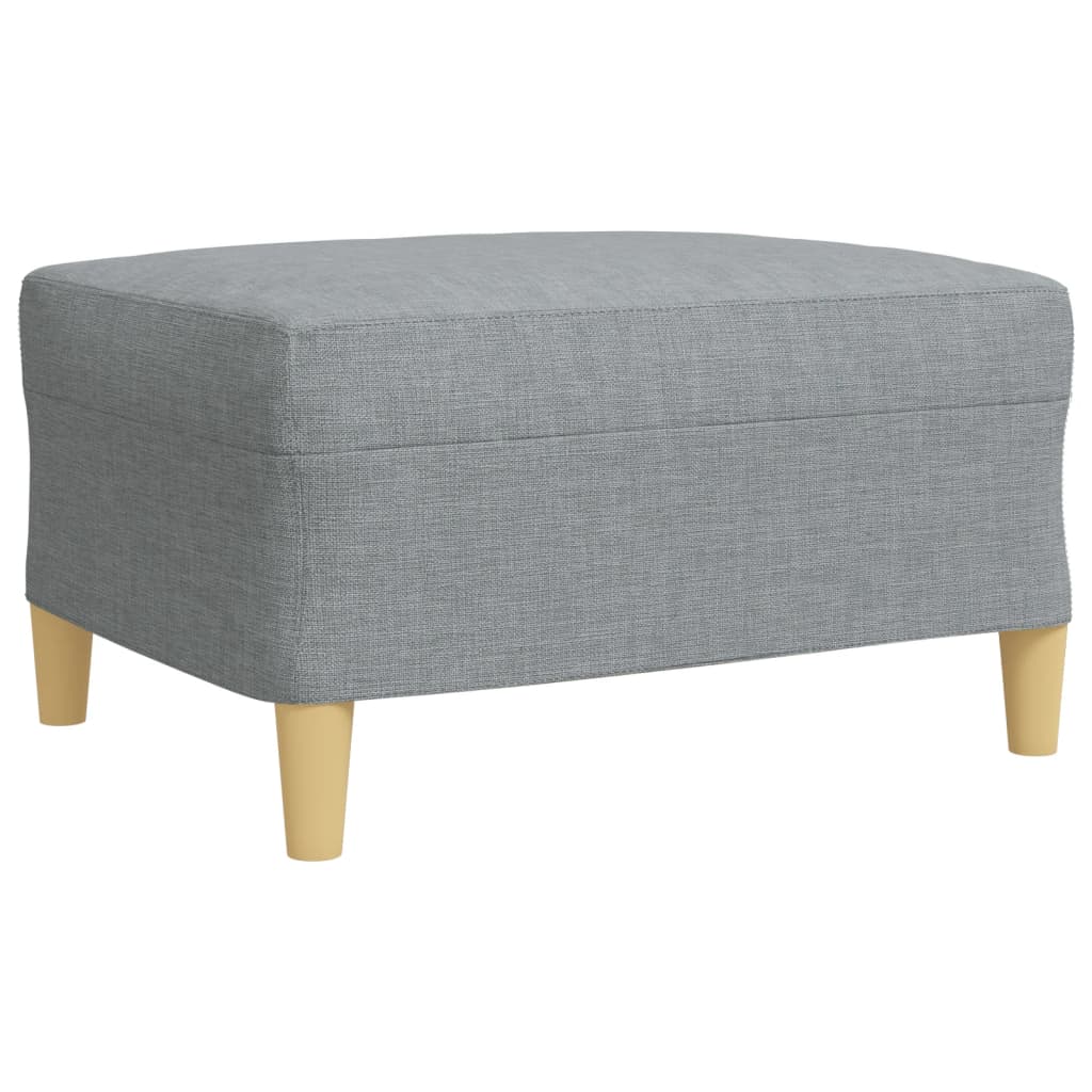 Ensemble de canapés 3 pcs repose-pied et coussins décoratifs