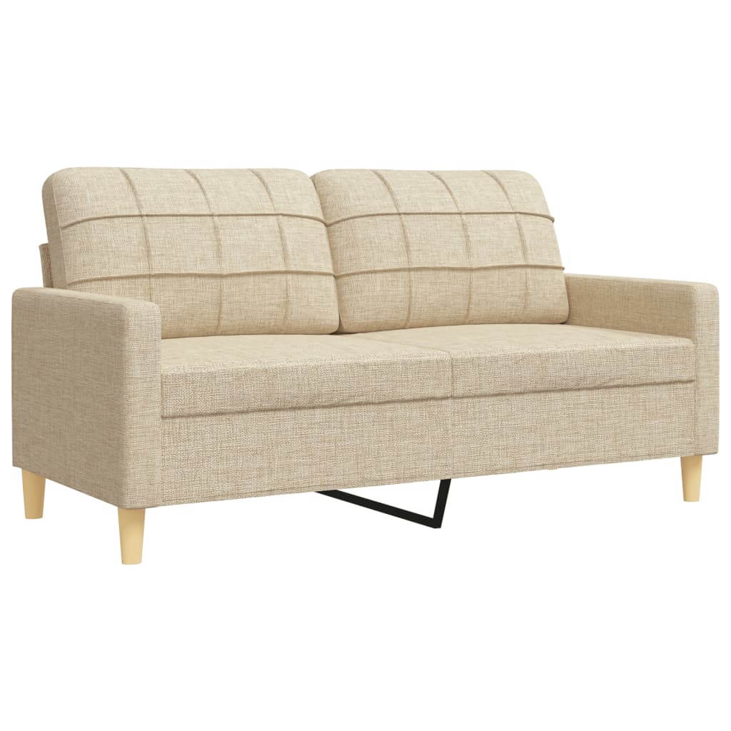 Ensemble de canapés 3 pcs repose-pied et coussins décoratifs