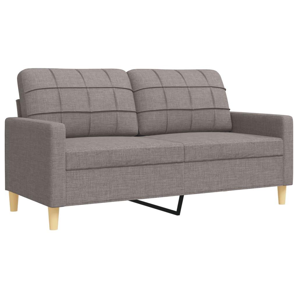 Ensemble de canapés 3 pcs repose-pied et coussins décoratifs