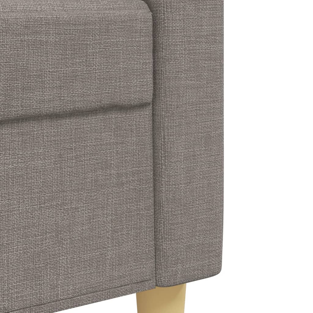 Ensemble de canapés 3 pcs repose-pied et coussins décoratifs