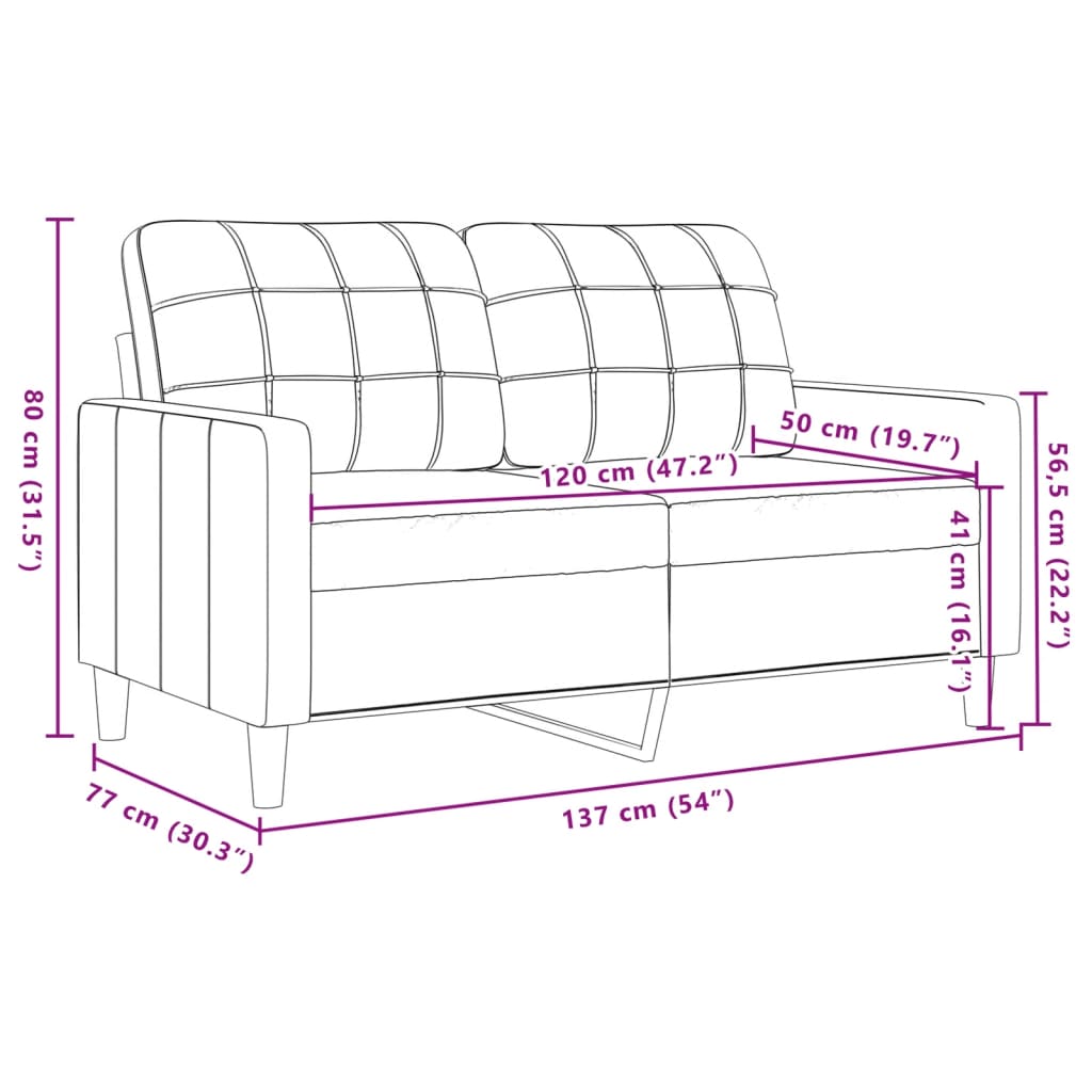 Ensemble de canapés 3 pcs avec coussins Gris clair Velours - XIOS