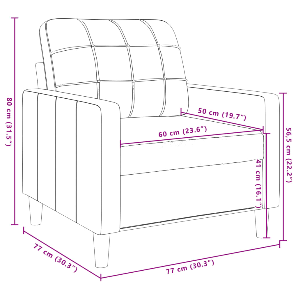 Ensemble de canapés 3 pcs avec coussins Gris foncé Velours - XIOS