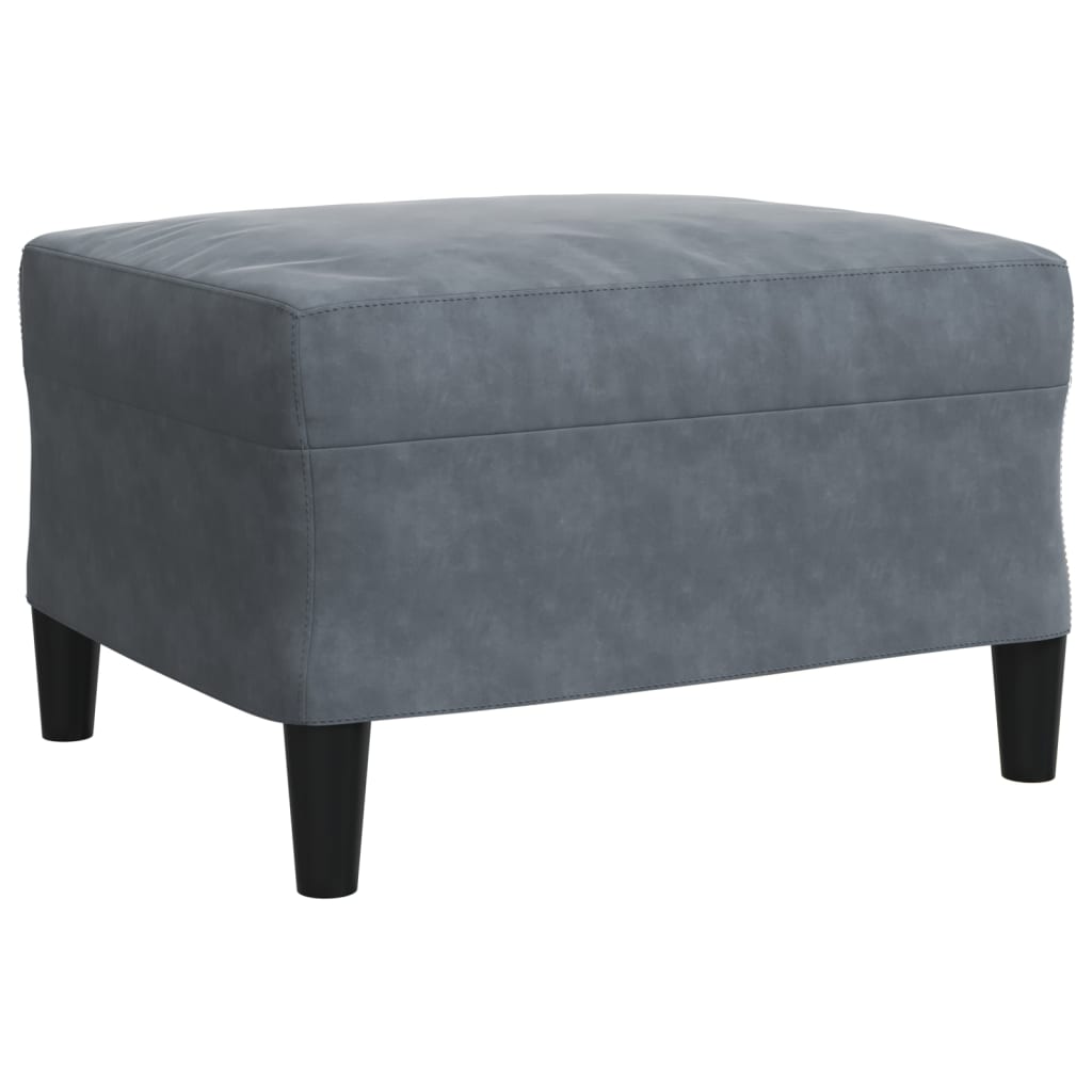 Ensemble de canapés 4 pcs avec coussins Gris foncé Velours - XIOS