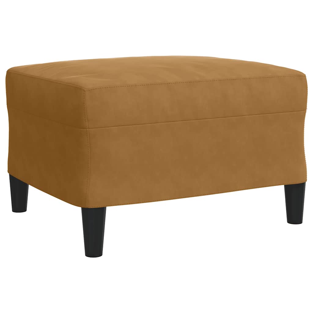 Ensemble de canapés 4 pcs avec coussins Marron Velours - XIOS