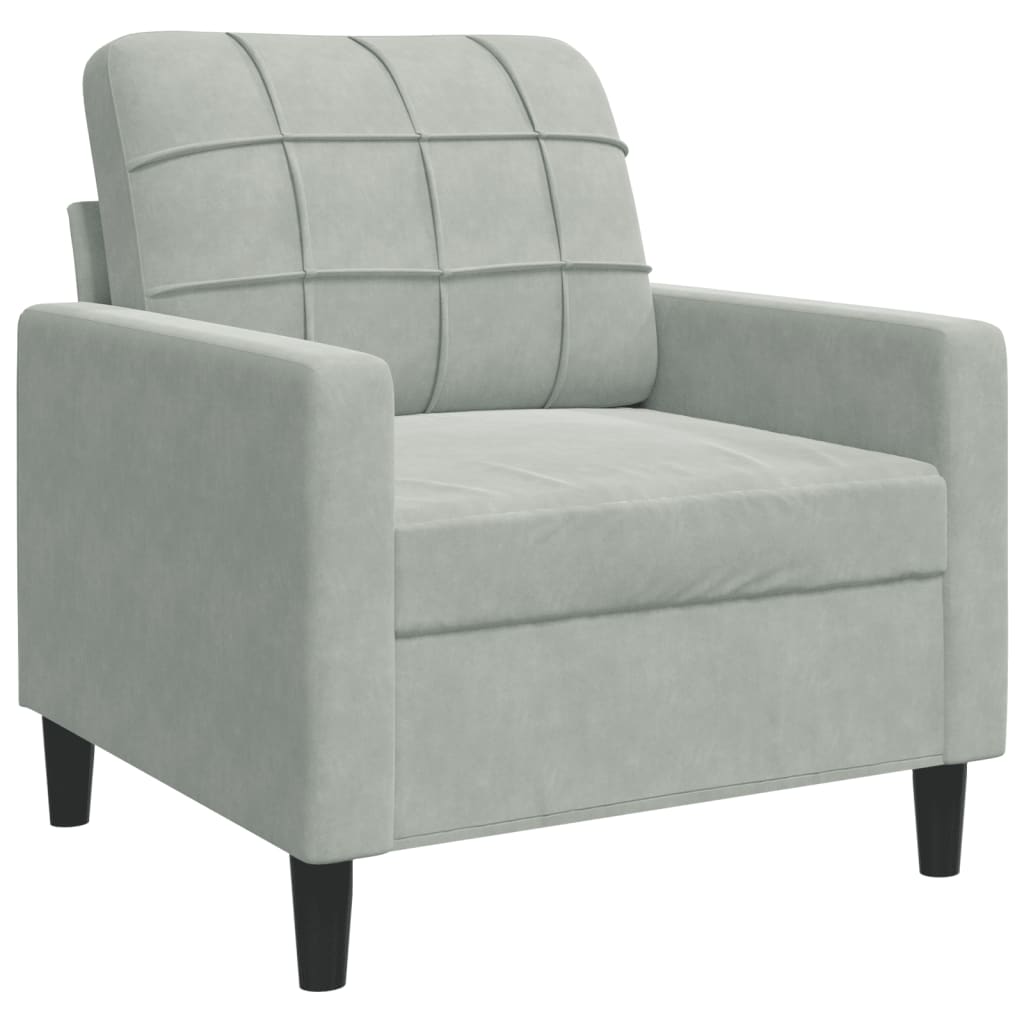 Ensemble de canapés 3 pcs et coussins et traversins velours - XIOS