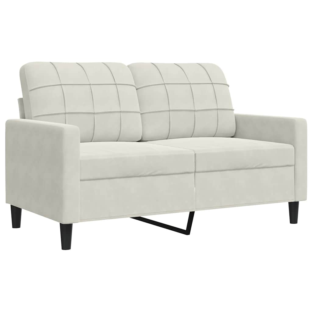 Ensemble de canapés 3 pcs avec coussins et traversins velours - XIOS