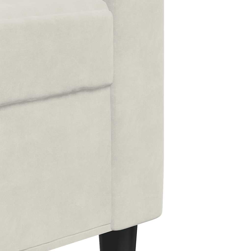 Ensemble de canapés 3 pcs avec coussins et traversins velours - XIOS