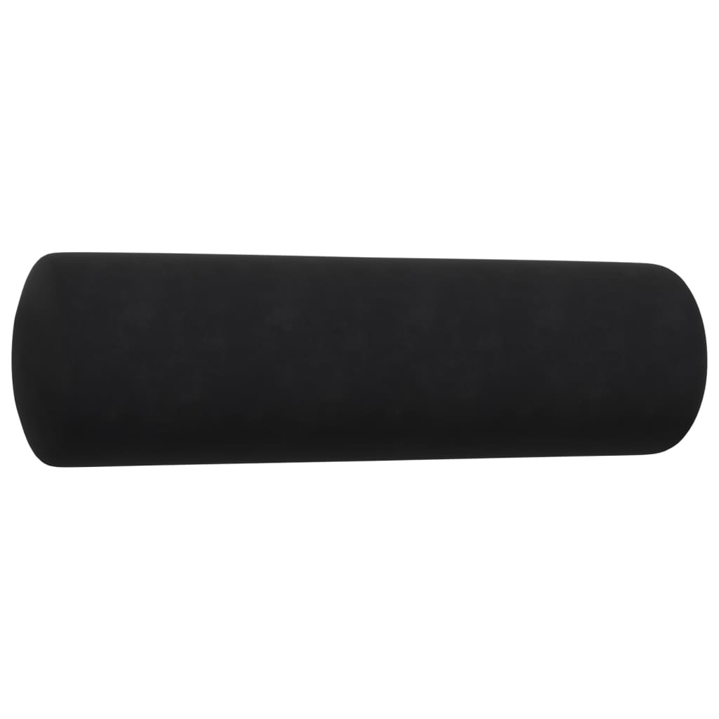 Ensemble de canapés 4pcs et coussins et traversins noir velours - XIOS
